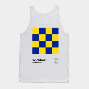 County Wicklow / Original Retro Style Minimalist Poster Design Tank Top